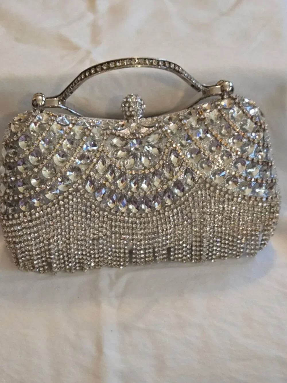 Silver Evening Clutch